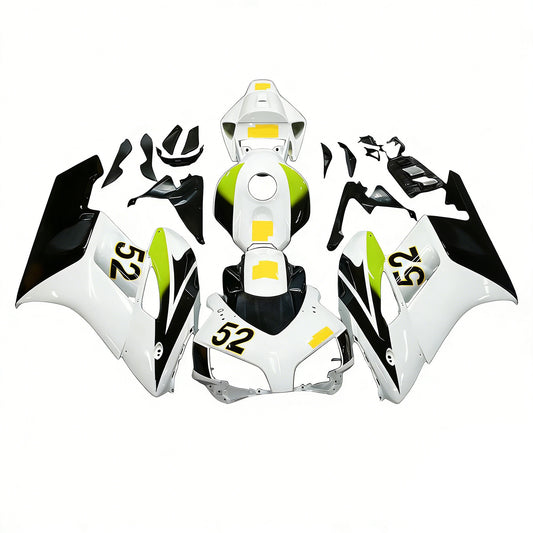 Amotopart Cladding Honda CBR1000RR 2004-2005 Cladding White Kit di memoria di corse neri di Hannspree
