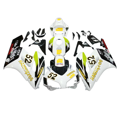 Amotopart Cladding Honda CBR1000RR 2004-2005 Cladding White? Kit di memoria di corse neri di Hannspree