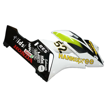 Amotopart Cladding Honda CBR1000RR 2004-2005 Cladding White? Kit di memoria di corse neri di Hannspree