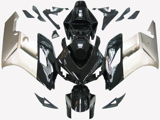 Amotopart rivestimento Honda 1000RR 2004-2005 Defezione Kit di spostamento in argento nero CBR