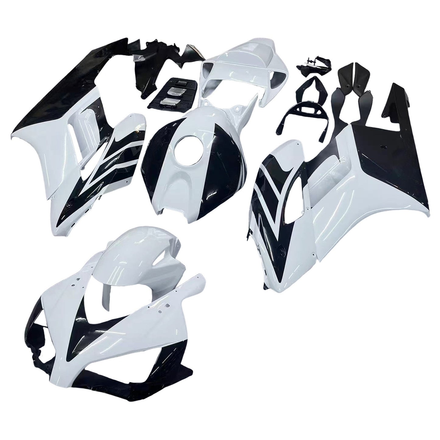 Carene 2004-2005 Honda CBR 1000 RR Bianco Nero CBR Racing Generico