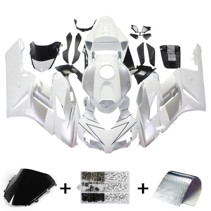Amotopart rivestimento Honda CBR1000RR 2004-2005 rivestimento di rivestimento bianco kit di rivestimento di separazione in argento bianco