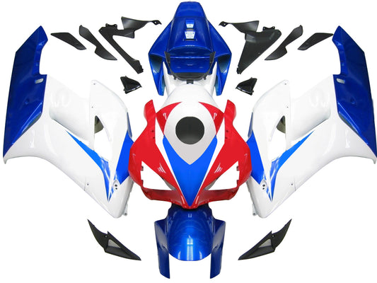 Amotopart Cladding Honda CBR1000RR 2004-2005 Cladding Clothes Red White Kit di memoria di corse HRC blu