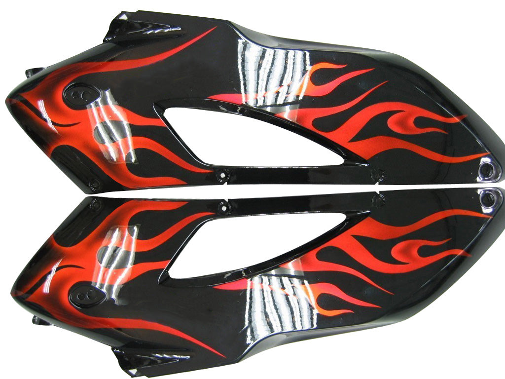 Carene 2004-2005 Honda CBR 1000 RR Black & Red Flame Shark Racing Generico