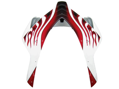 Carene 2004-2005 Honda CBR 1000 RR White & Red Flame Shark Racing Generico