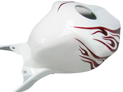Carene 2004-2005 Honda CBR 1000 RR White & Red Flame Shark Racing Generico