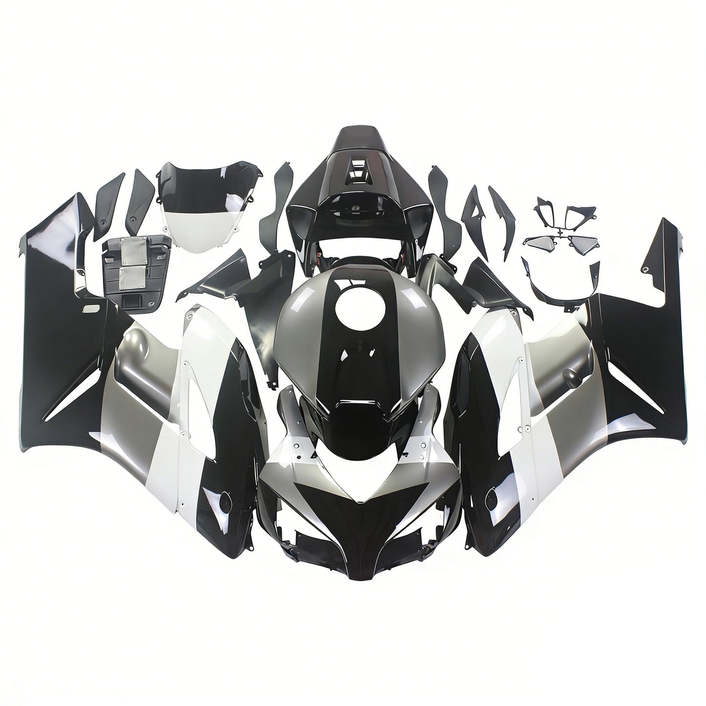 Carene 2004-2005 Honda CBR 1000 RR Nero Argento Repsol Generico