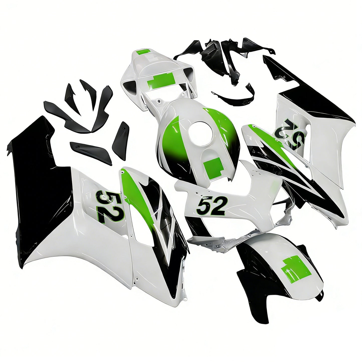 Carene 2004-2005 Honda CBR 1000 RR Bianco No.52 Hannspree Racing Generico