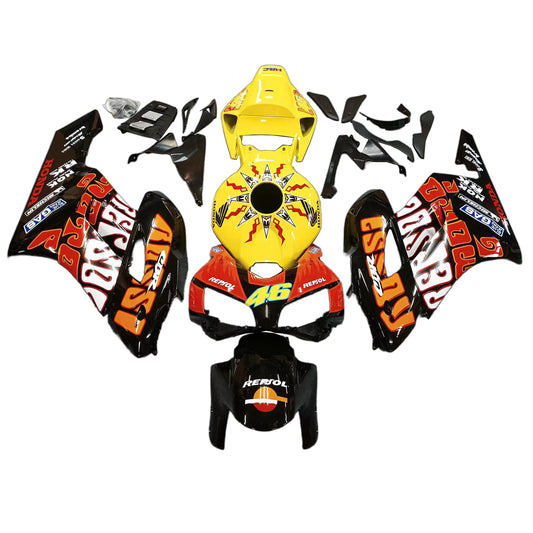 Carene 2004-2005 Honda CBR 1000 RR Nero Giallo Valentino Rossi Racing Generico