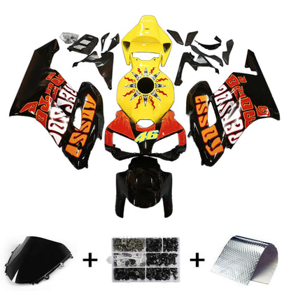 Carene 2004-2005 Honda CBR 1000 RR Nero Giallo Valentino Rossi Racing Generico