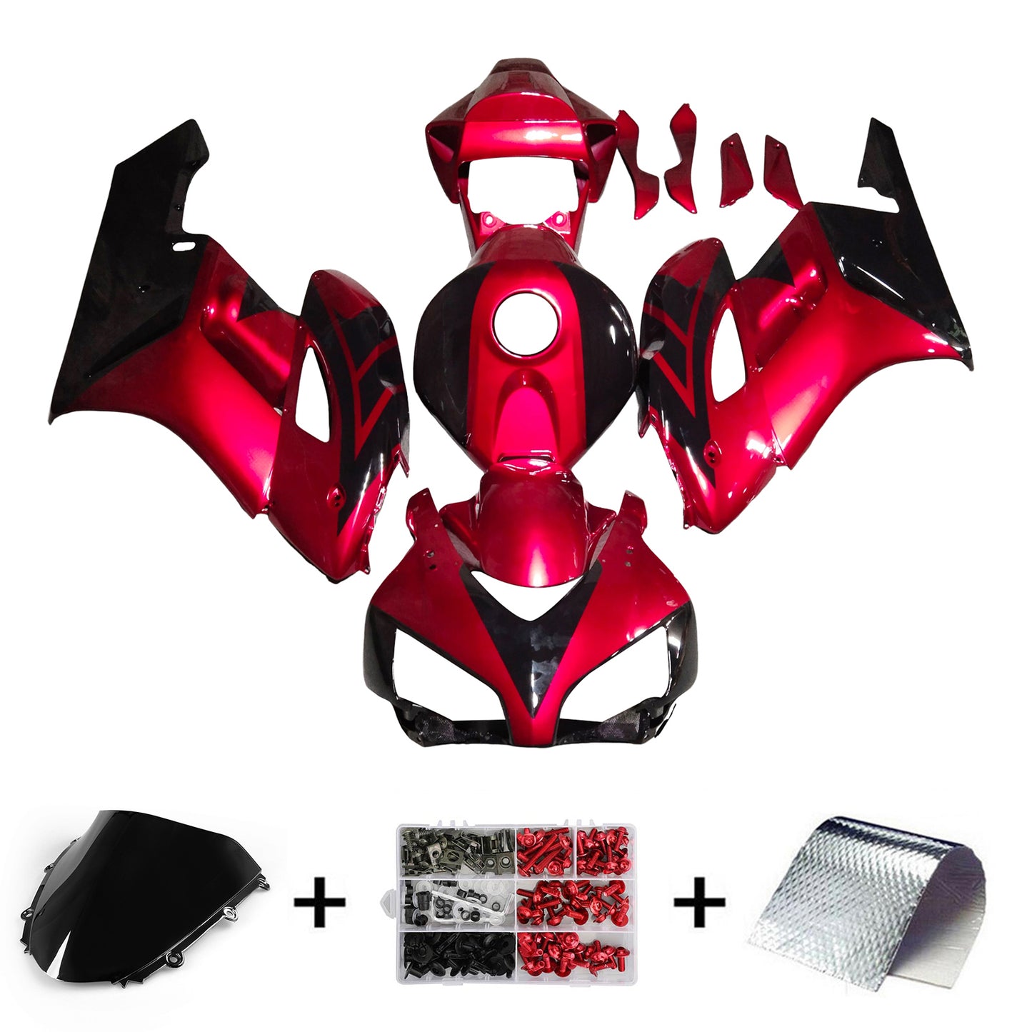 Kit carenatura Bodywork ABS di plastica per Honda CBR1000RR 2004-2005