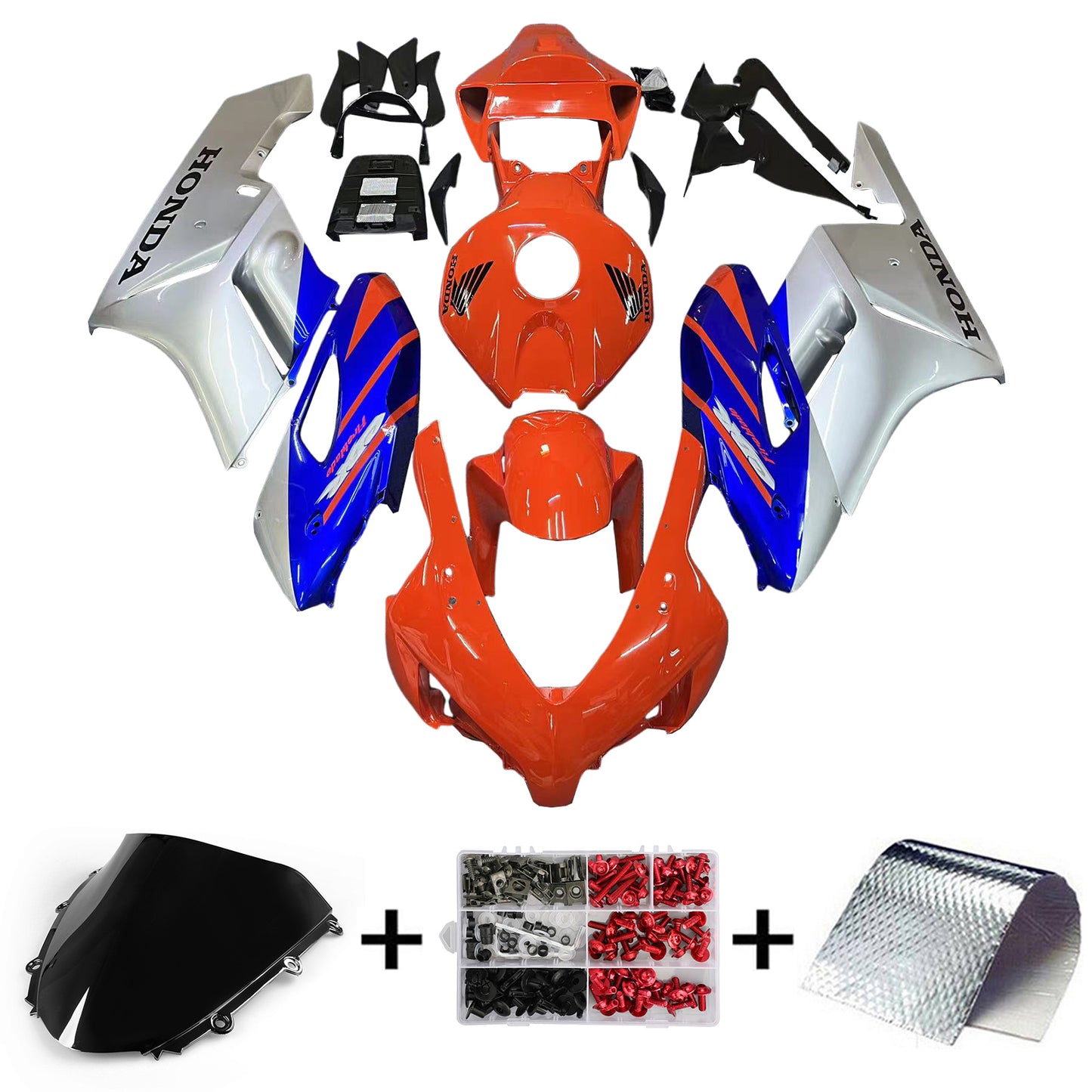 Amotopart Honda CBR1000RR 2004-2005 Kit carena Carrozzeria Plastica ABS