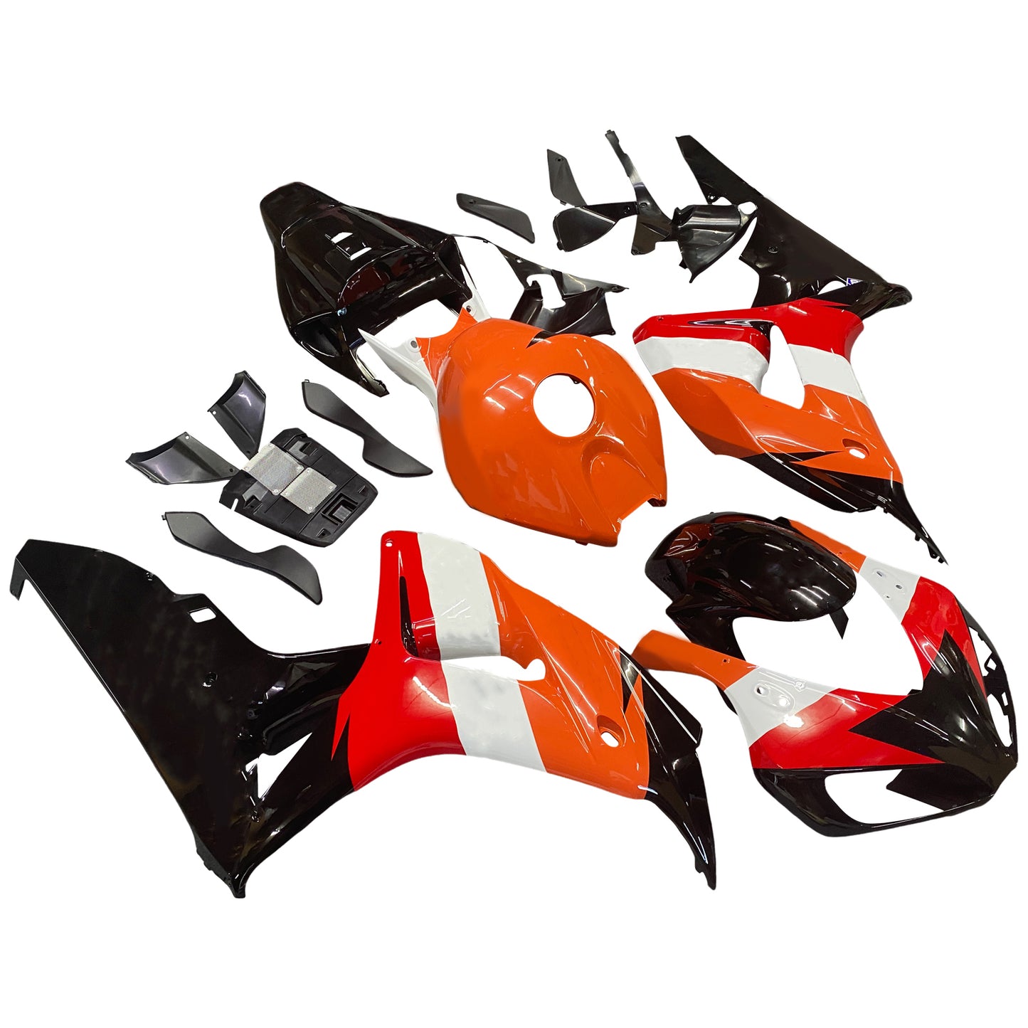 Amotopart 2006-2007 Honda CBR1000RR Garnitura arancione e rosso repjol Kit