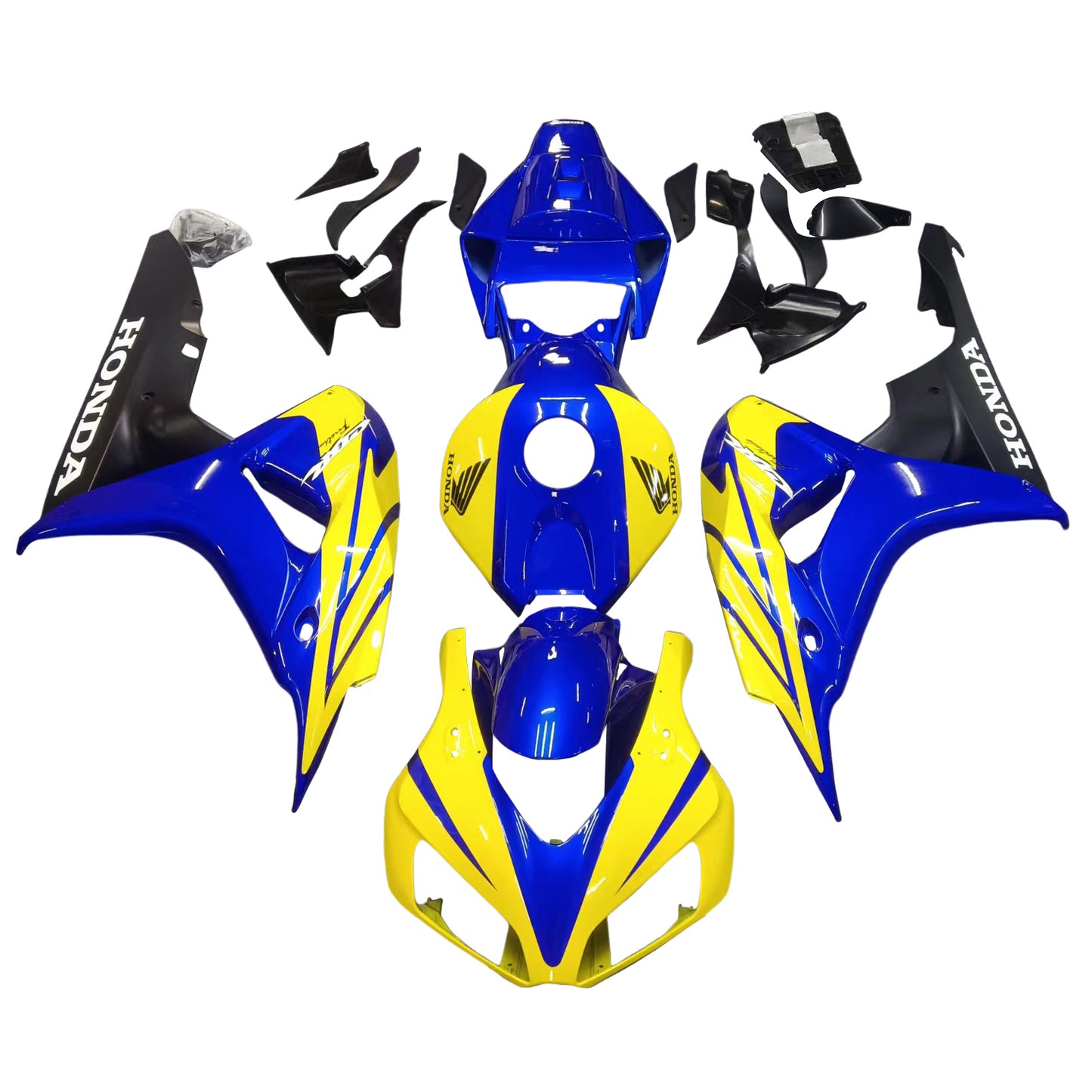 Per CBR1000RR 2006-2007 Carrozzeria Carenatura ABS blu Set di plastica stampata ad iniezione Generico