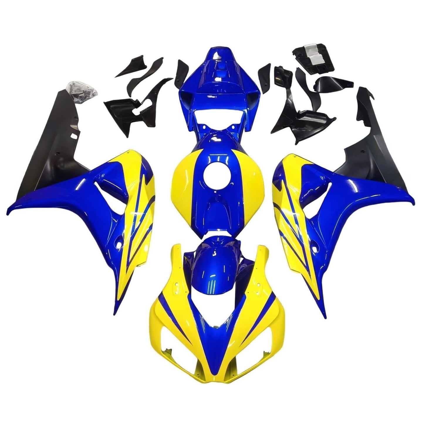 Per CBR1000RR 2006-2007 Carrozzeria Carenatura ABS blu Set di plastica stampata ad iniezione Generico