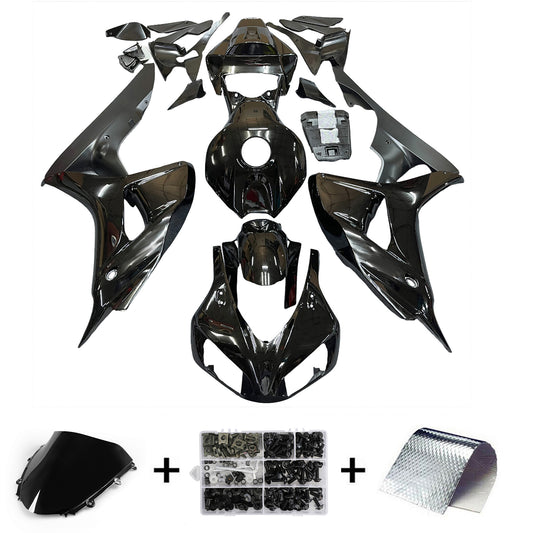Amotopart Cladding Honda 1000RR 2006-2007 CONTROLLO CBR Racing All Black Fearing Kit