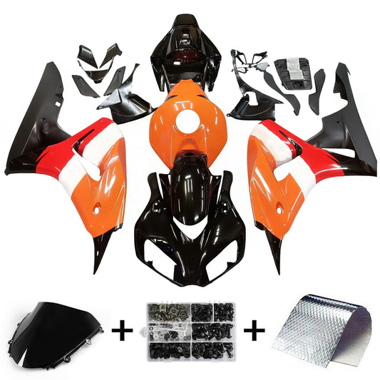 Amotopart 2006-2007 Honda CBR1000 Cleaning Orange & Black Kit