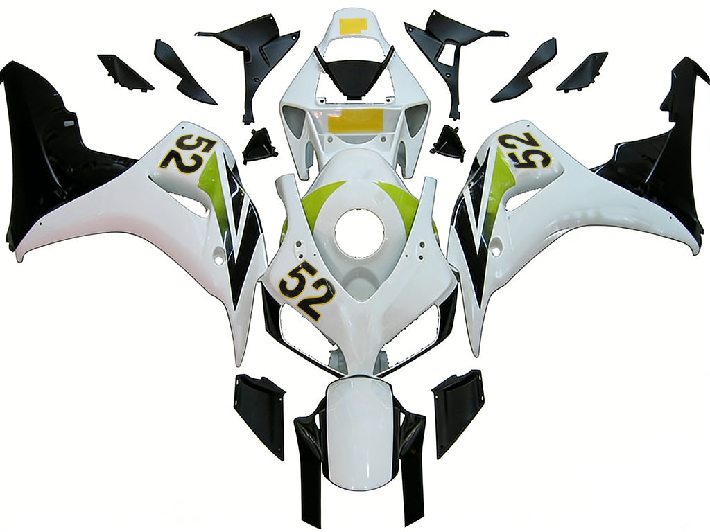 Carene 2006-2007 Honda CBR 1000 RR Bianco No.52 Hannspree Racing Generico
