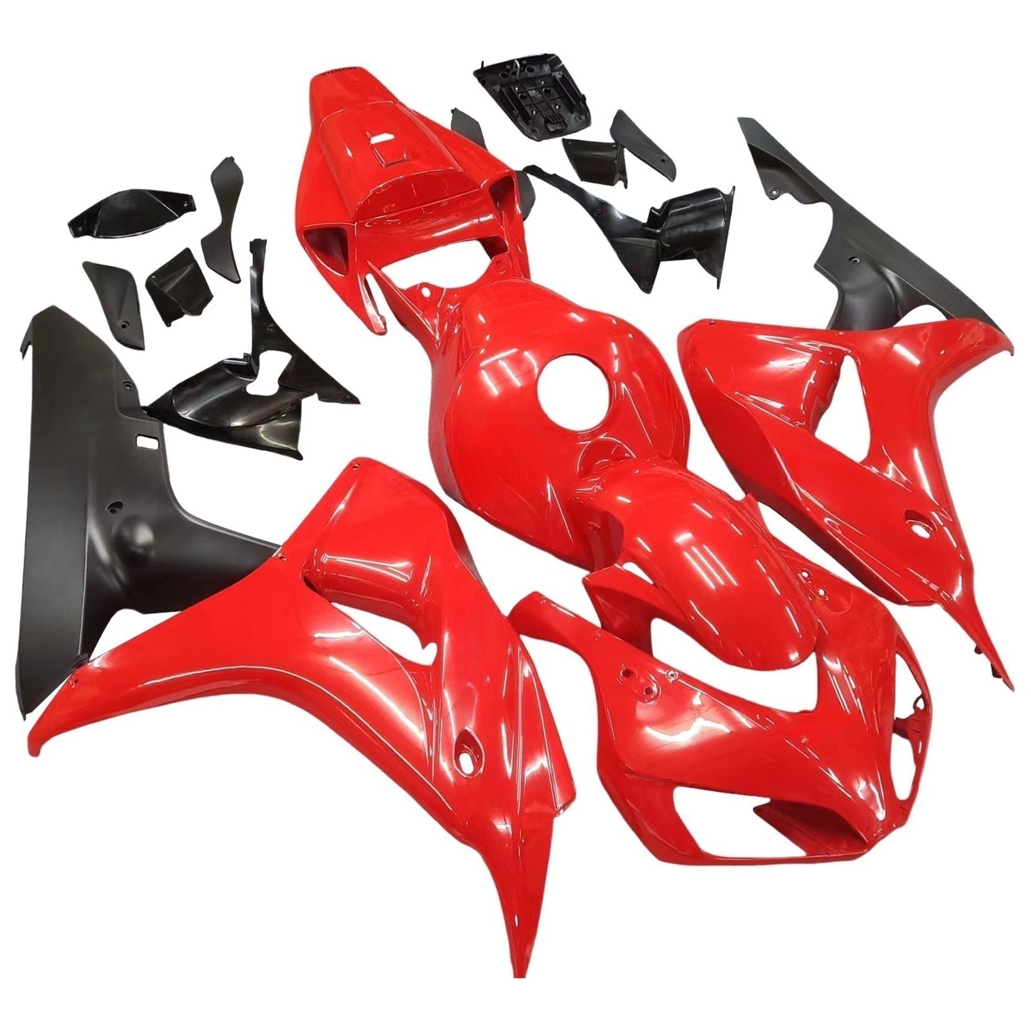 Amotopart 2006-2007 Honda CBR1000 Cladding Red & Balck Kit