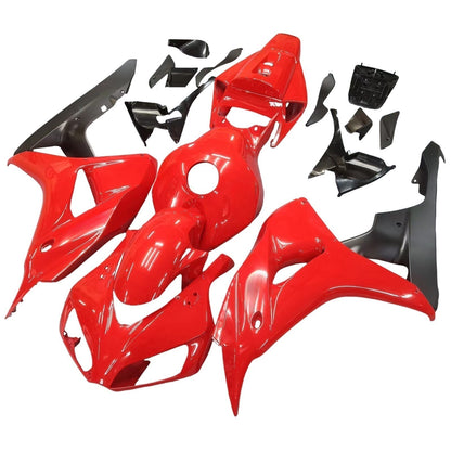 Amotopart 2006-2007 Honda CBR1000 Cladding Red & Balck Kit