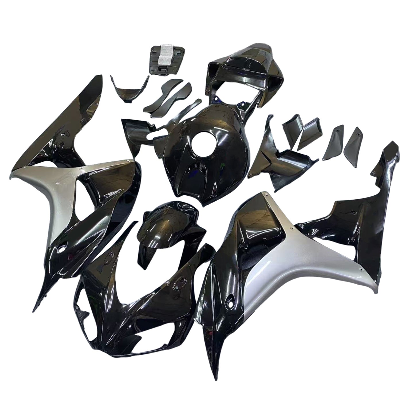 Amotopart 2006-2007 Honda CBR1000 Cladding Black & Grey Kit