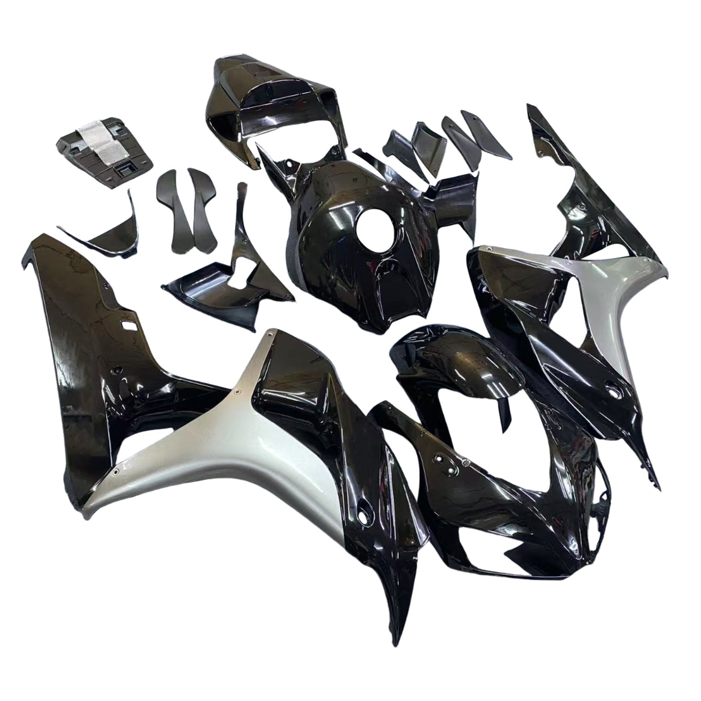 Amotopart 2006-2007 Honda CBR1000 Cladding Black & Grey Kit