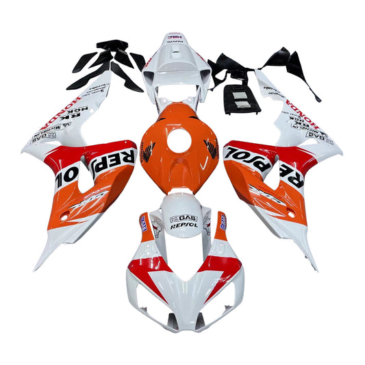 Amotopart Cladding Honda CBR1000RR 2006-2007 Cladding White Orange Repsol Racing Kit