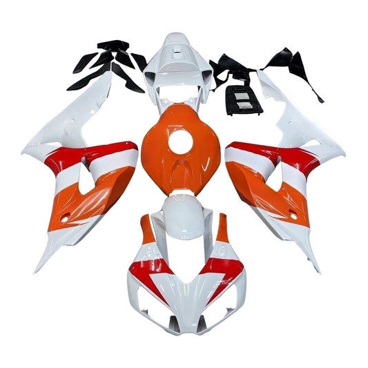 Amotopart Cladding Honda CBR1000RR 2006-2007 Cladding White Orange Repsol Racing Kit