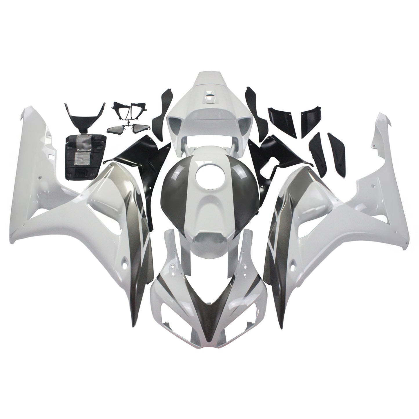 Carene 2006-2007 Honda CBR 1000 RR Bianco &amp; Argento CBR Racing Generic