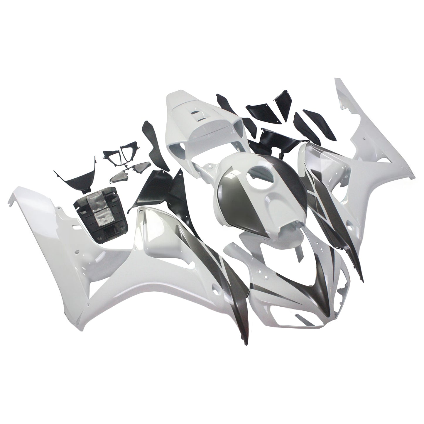 Carene 2006-2007 Honda CBR 1000 RR Bianco &amp; Argento CBR Generic