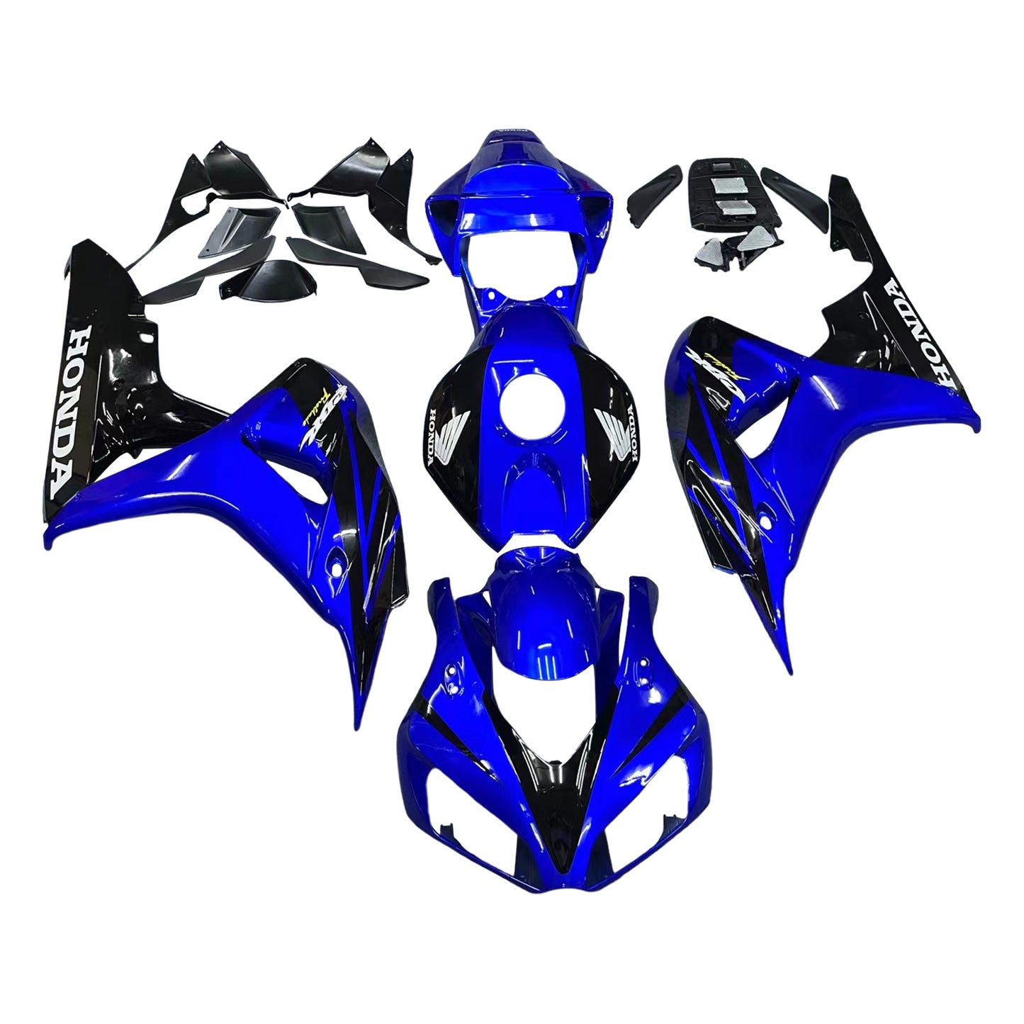 Carene 2006-2007 Honda CBR 1000 RR Blu &amp; Nero CBR Racing Generico