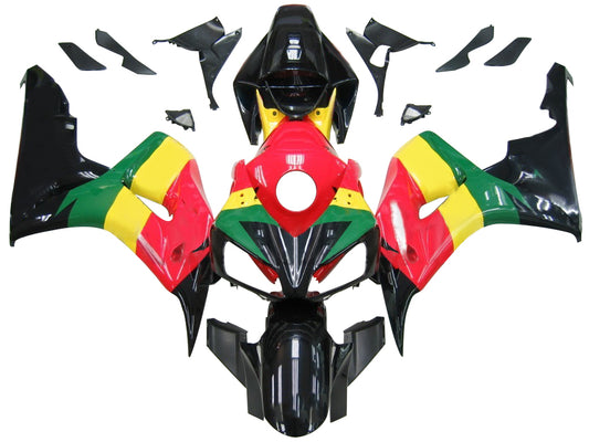 Amotopart Cladding Honda 1000RR 2006-2007 Pulizia del kit di camminata di corse CBR giallo rosso verde