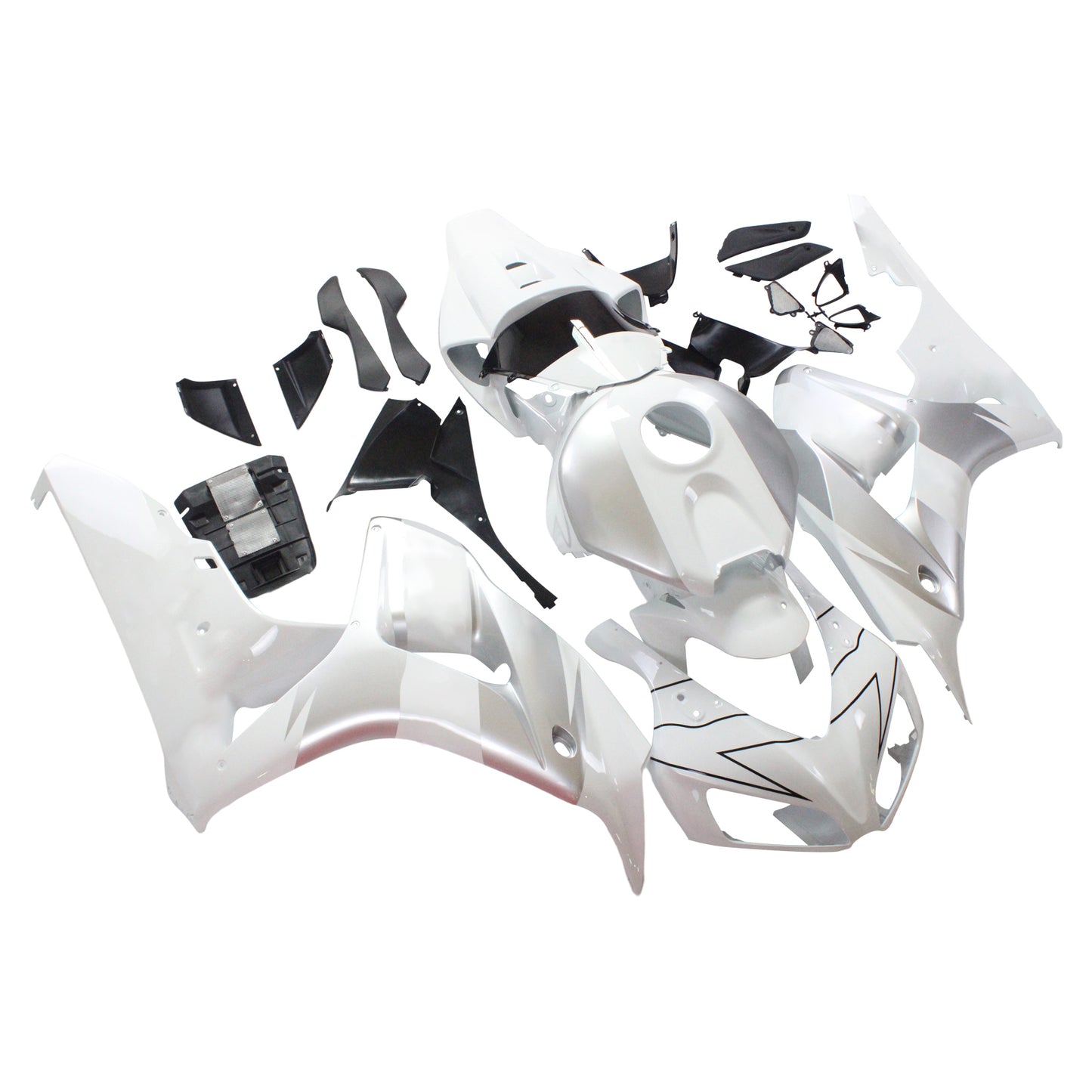 Carene 2006-2007 Honda CBR 1000 RR Bianco &amp; Argento Repsol Generic