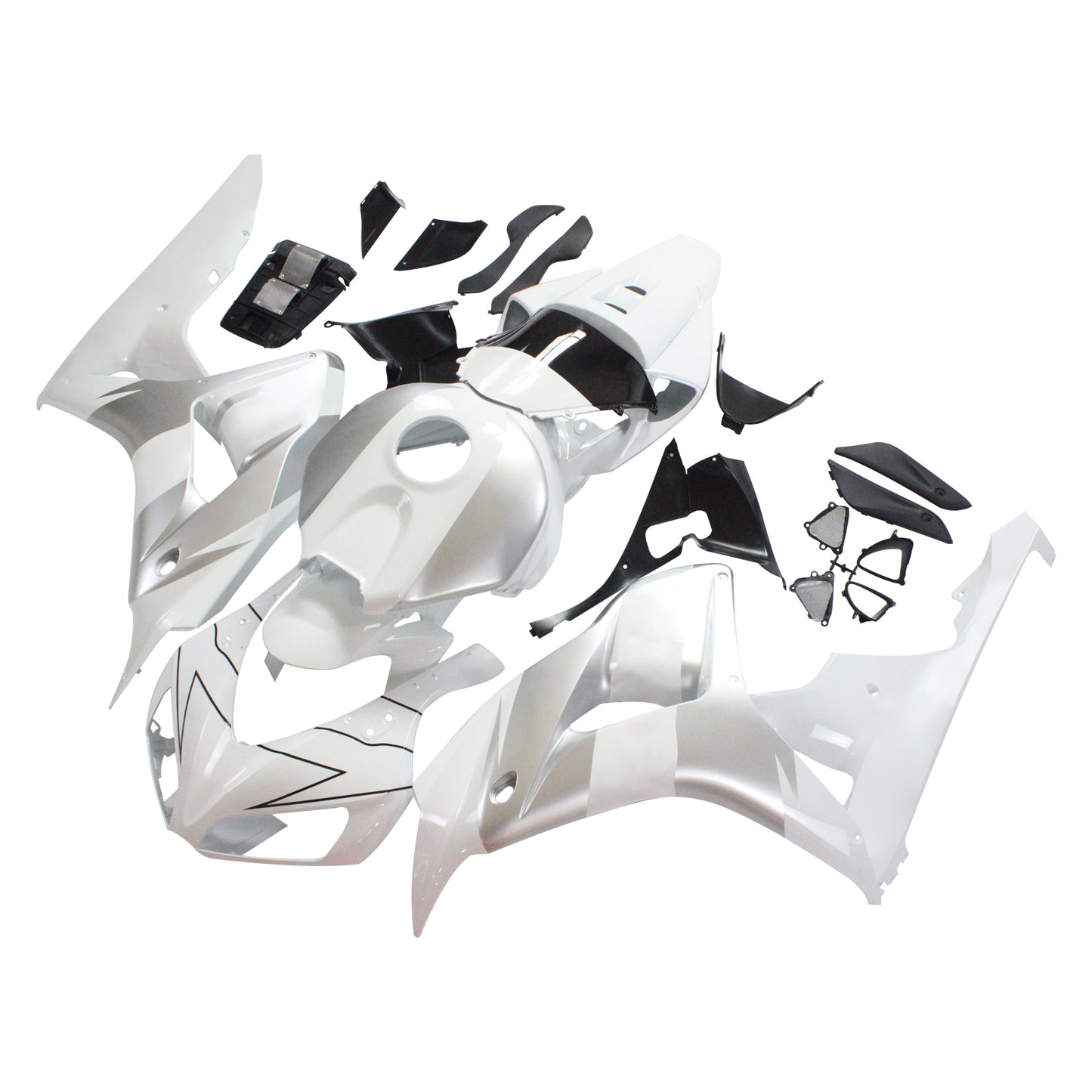 Carene 2006-2007 Honda CBR 1000 RR Bianco &amp; Argento Repsol Racing Generic