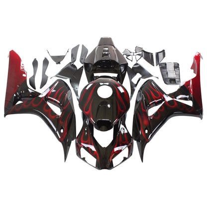 Amotopart favoriti Honda CBR1000RR 2006-2007 Fiamma di partenza Rennsport Kit kit di faite nero e rosso