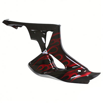 Amotopart rivestimento Honda CBR1000RR 2006-2007 DETURA FLAME HAI Races Black & Red Faituring Kit