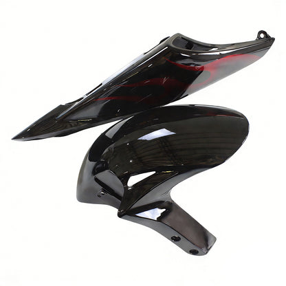 Amotopart rivestimento Honda CBR1000RR 2006-2007 DETURA FLAME HAI Races Black & Red Faituring Kit