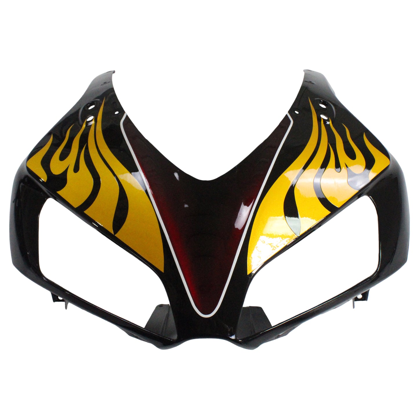 Carene 2006-2007 Honda CBR 1000 RR Black &amp; Red Flame Shark Racing Generico
