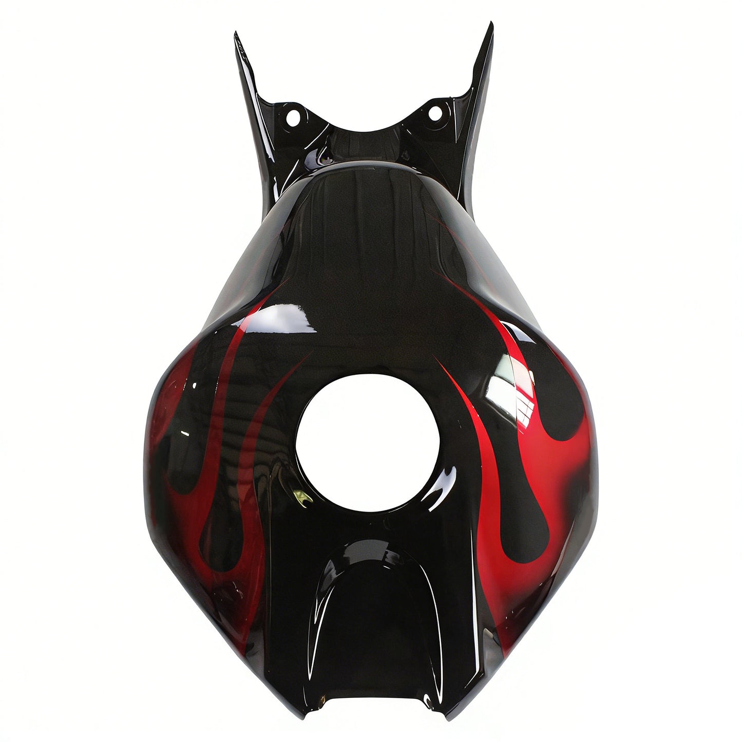 Carene 2006-2007 Honda CBR 1000 RR Black &amp; Red Flame Shark Racing Generico