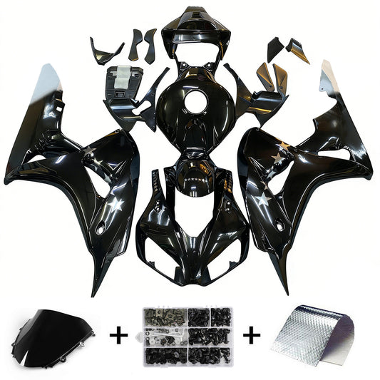 Amotopart Cladding Honda CBR1000RR 2006-2007 Kit trigger nero da corsa settestars