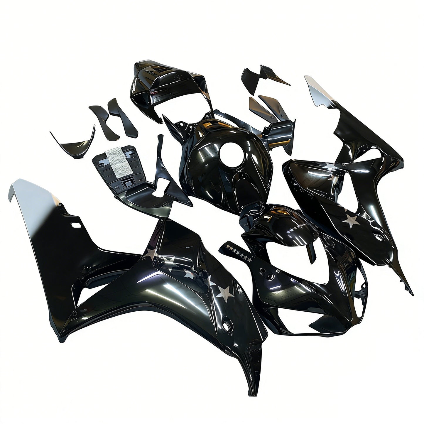 Amotopart Cladding Honda CBR1000RR 2006-2007 Kit trigger nero da corsa settestars