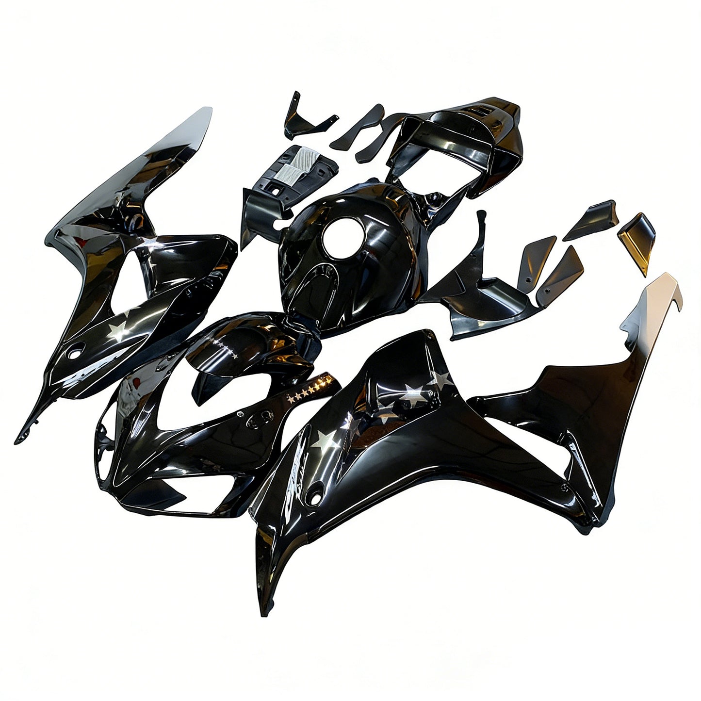 Amotopart Cladding Honda CBR1000RR 2006-2007 Kit trigger nero da corsa settestars