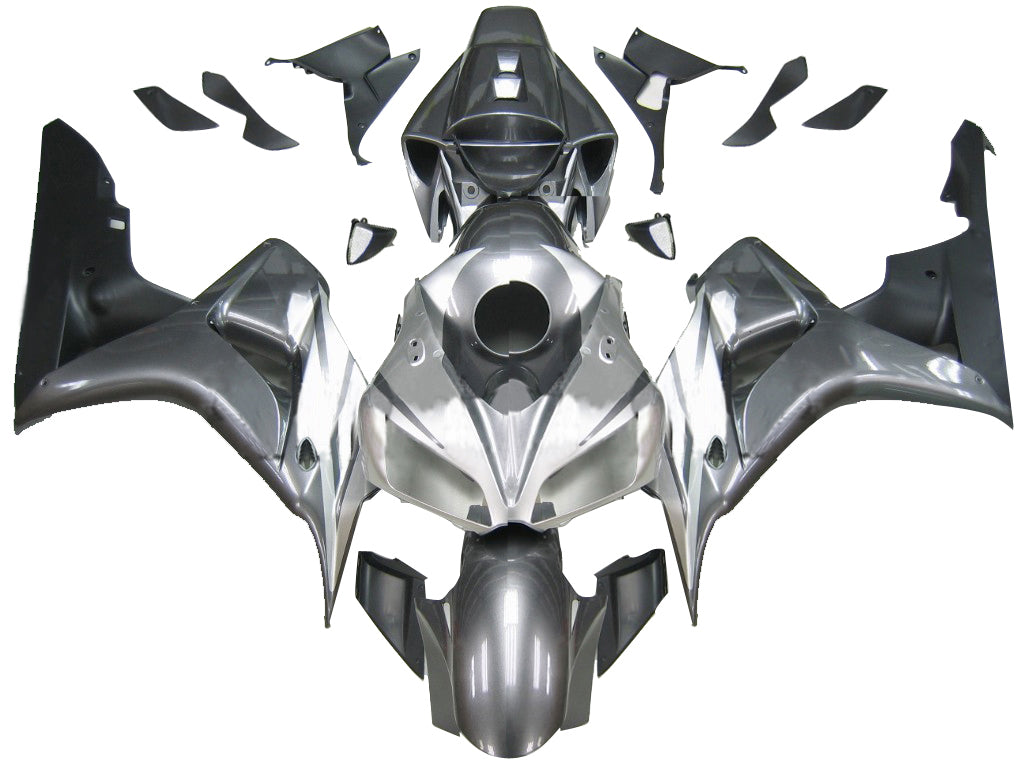 Per CBR1000RR 2006-2007 Carrozzeria Carenatura Argento ABS Stampato ad iniezione Plastica Set Generico