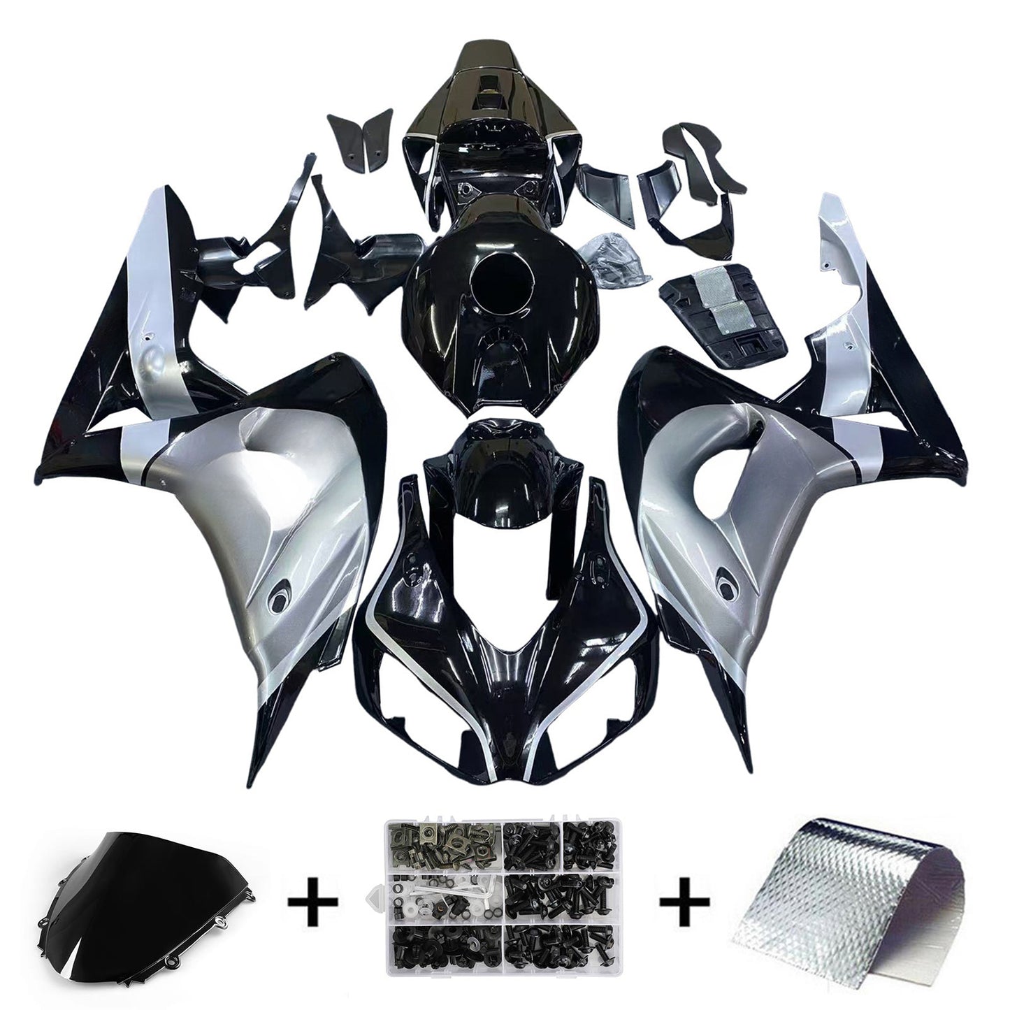 Amotopart Honda CBR1000RR 2006-2007 Kit carena Carrozzeria Plastica ABS