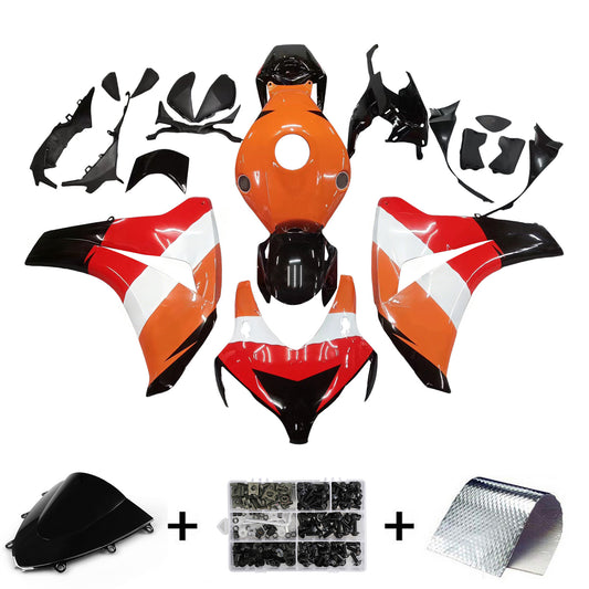 Carene 2008-2011 Honda CBR 1000 RR Nero Arancio Repsol Racing Generico