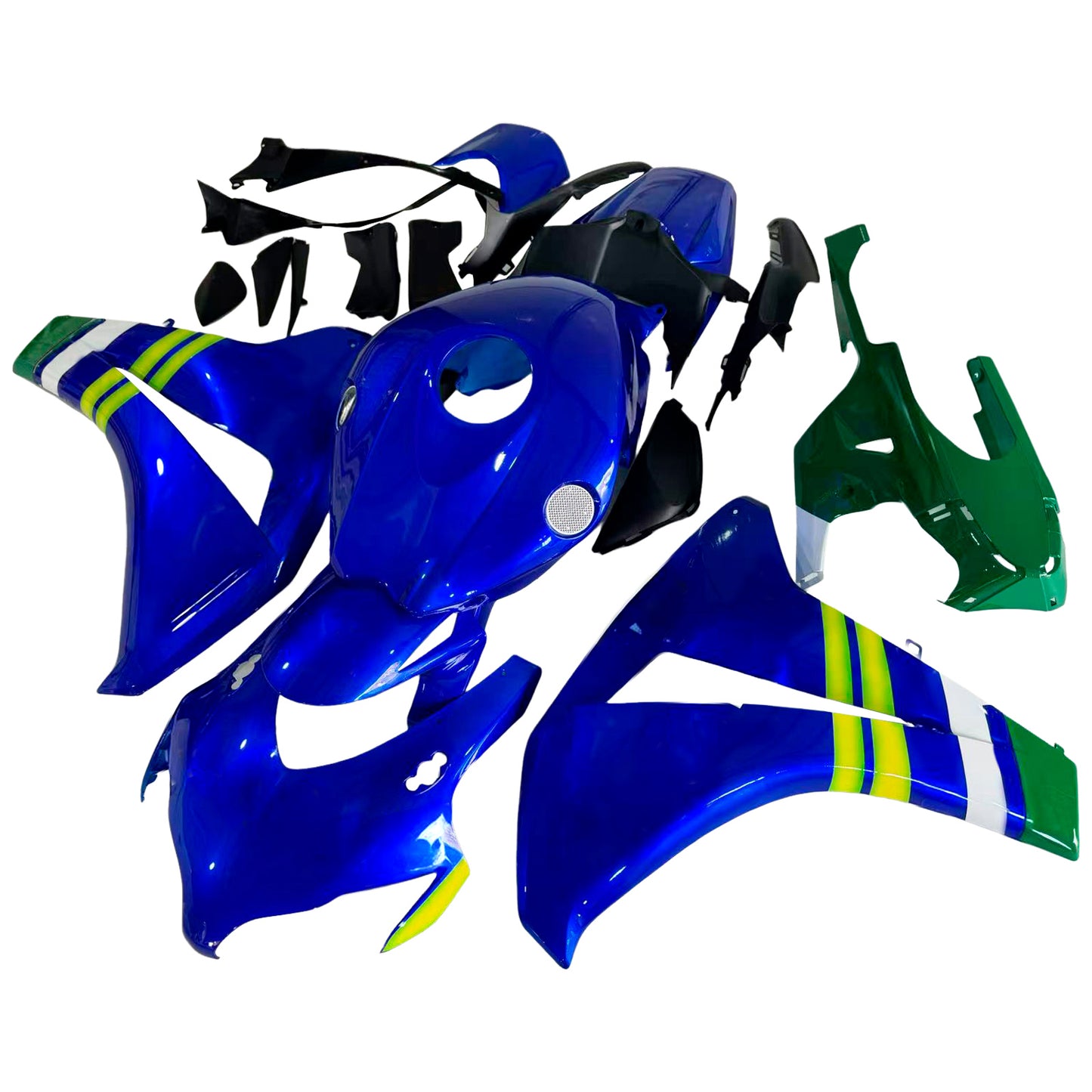 Carene 2008-2011 Honda CBR1000 RR Blu Verde Movistar Generico