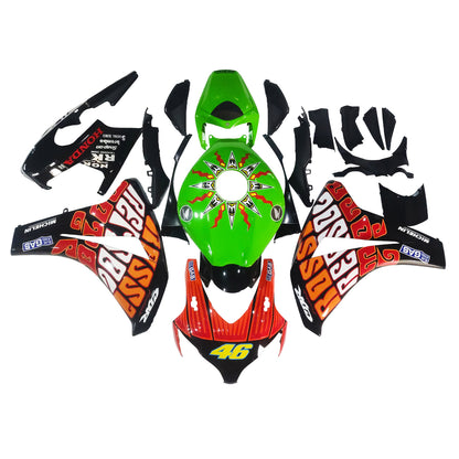 Carene 2008-2011 Honda CBR 1000 RR Nero Verde Valentino Rossi Racing Generico