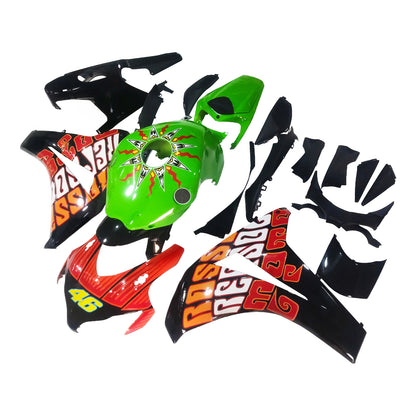 Carene 2008-2011 Honda CBR 1000 RR Nero Verde Valentino Rossi Generico