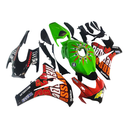 Carene 2008-2011 Honda CBR 1000 RR Nero Verde Valentino Rossi Racing Generico