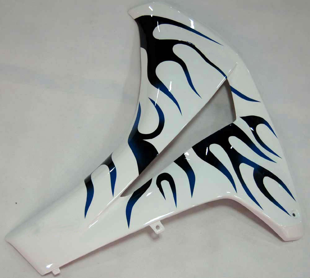 Carene 2008-2011 Honda CBR 1000 RR White &amp; Blue Black Flame Racing Generico
